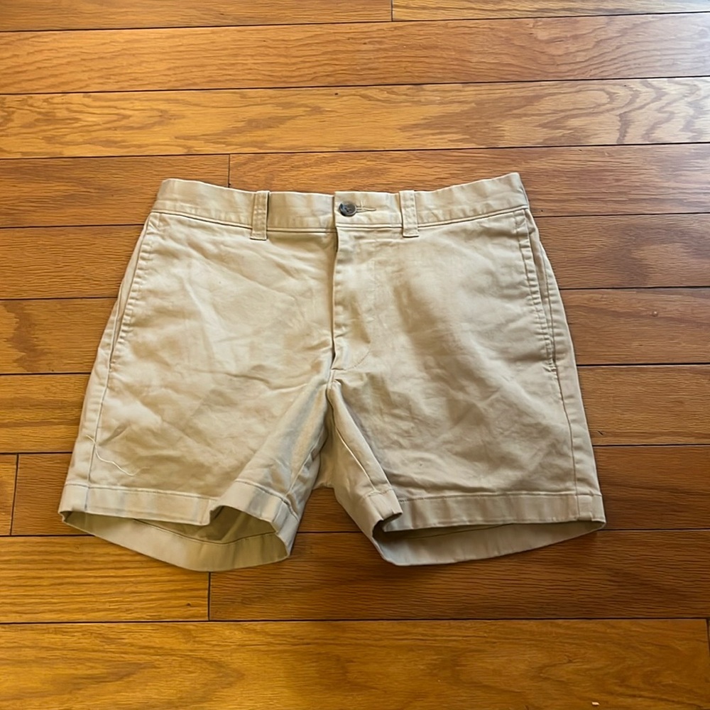 J. Crew Tan Flat Front Men Shorts